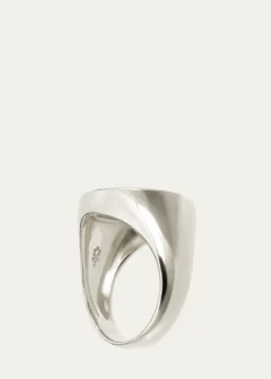 Procaccia Jewelry18K Gold Hebrew PEH Initial Signet Ring