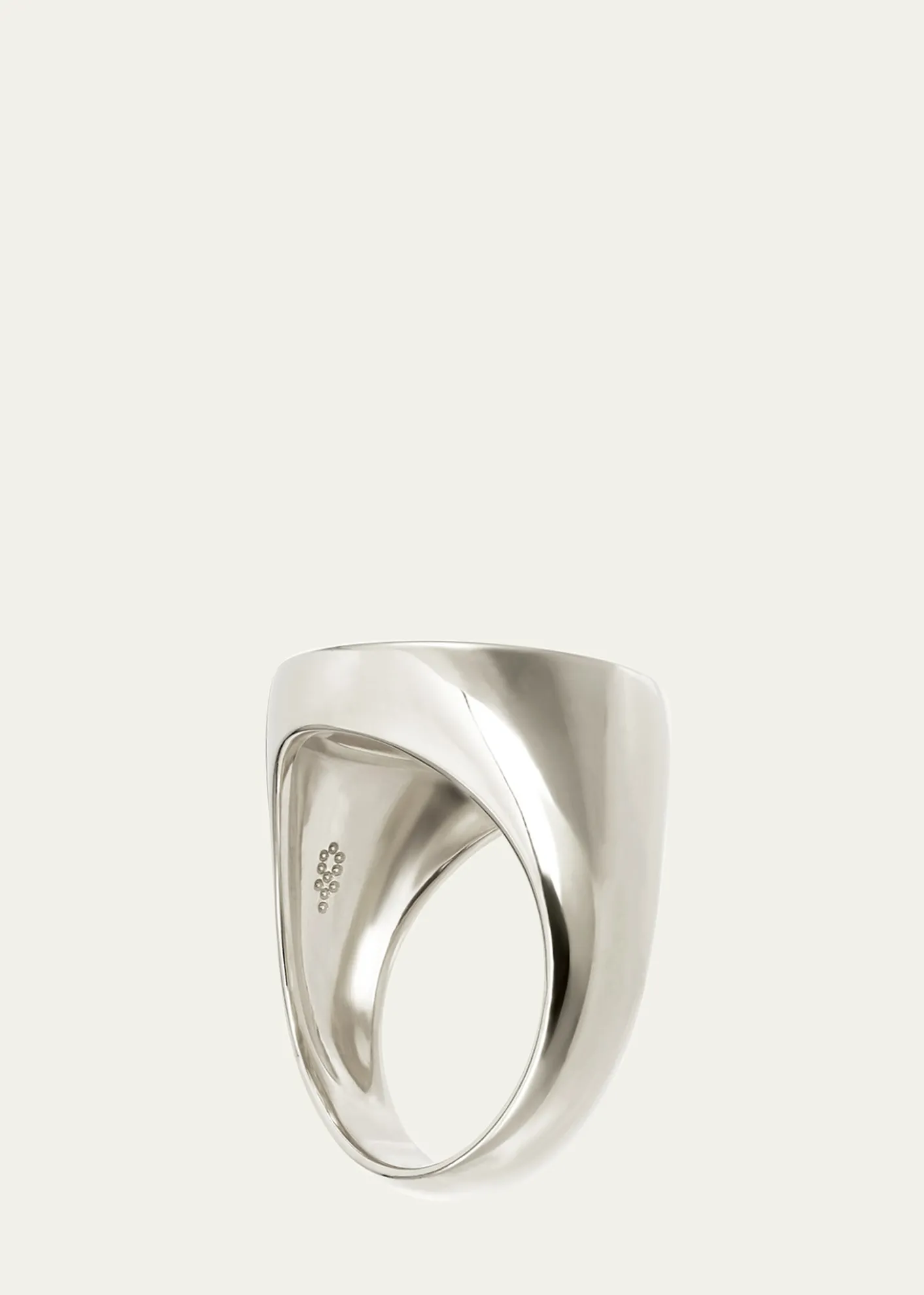 Procaccia Jewelry18K Gold Hebrew PEH Initial Signet Ring