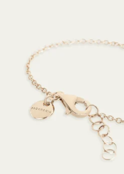 Procaccia Jewelry18K Rose Gold Diamond Pave Chai Bracelet