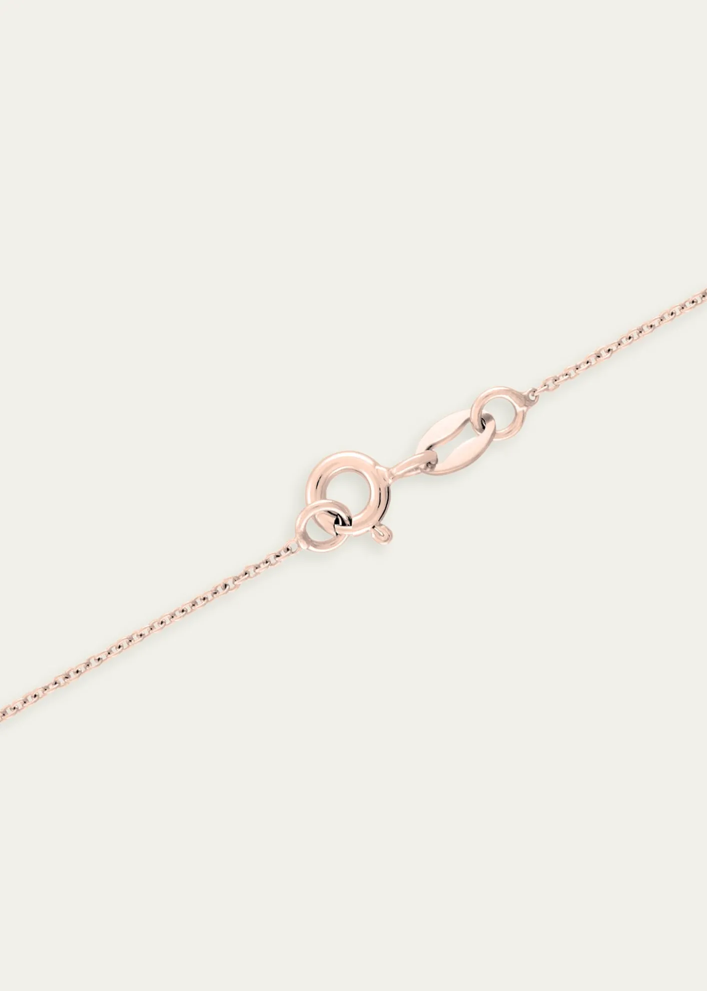 Procaccia Jewelry18K Rose Gold Diamond Pave Chai Necklace