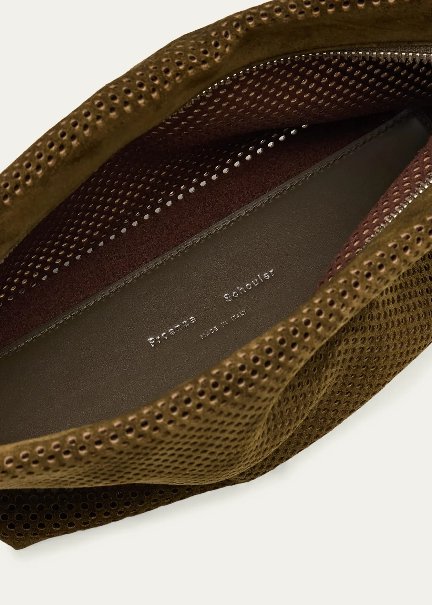 Proenza SchoulerBond Perforated Suede Shoulder Bag