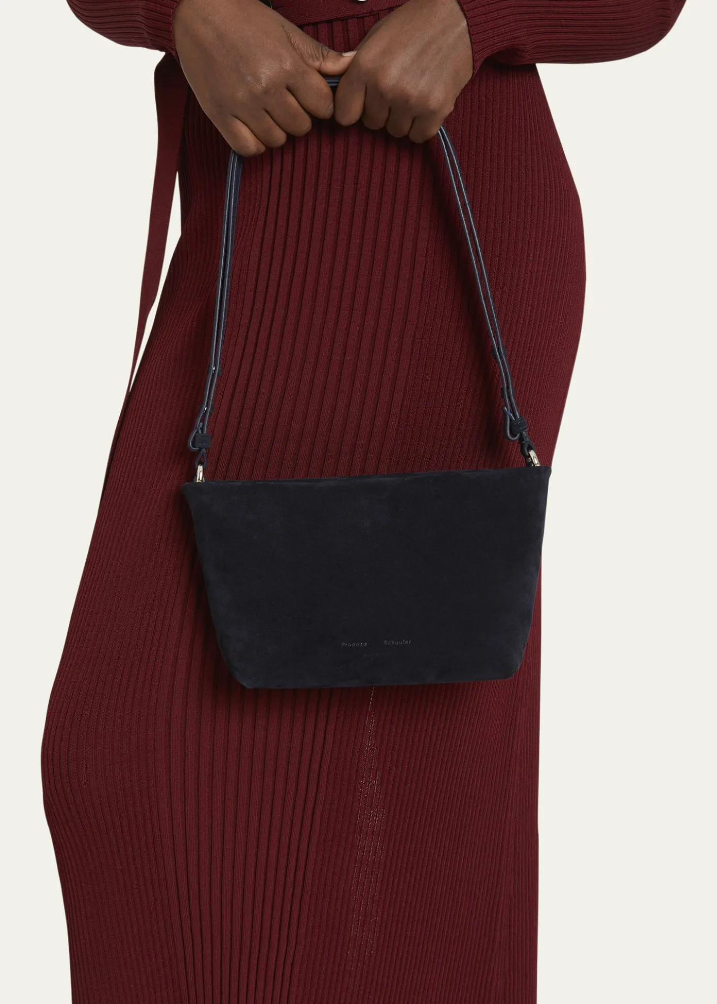 Proenza SchoulerBond Zip Suede Shoulder Bag