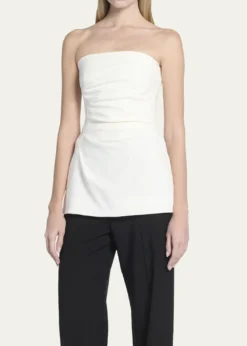 Proenza SchoulerGathered Crepe Strapless Top