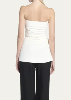 Proenza SchoulerGathered Crepe Strapless Top
