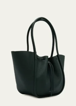 Proenza SchoulerLarge Ruched Pebbled Leather Tote Bag