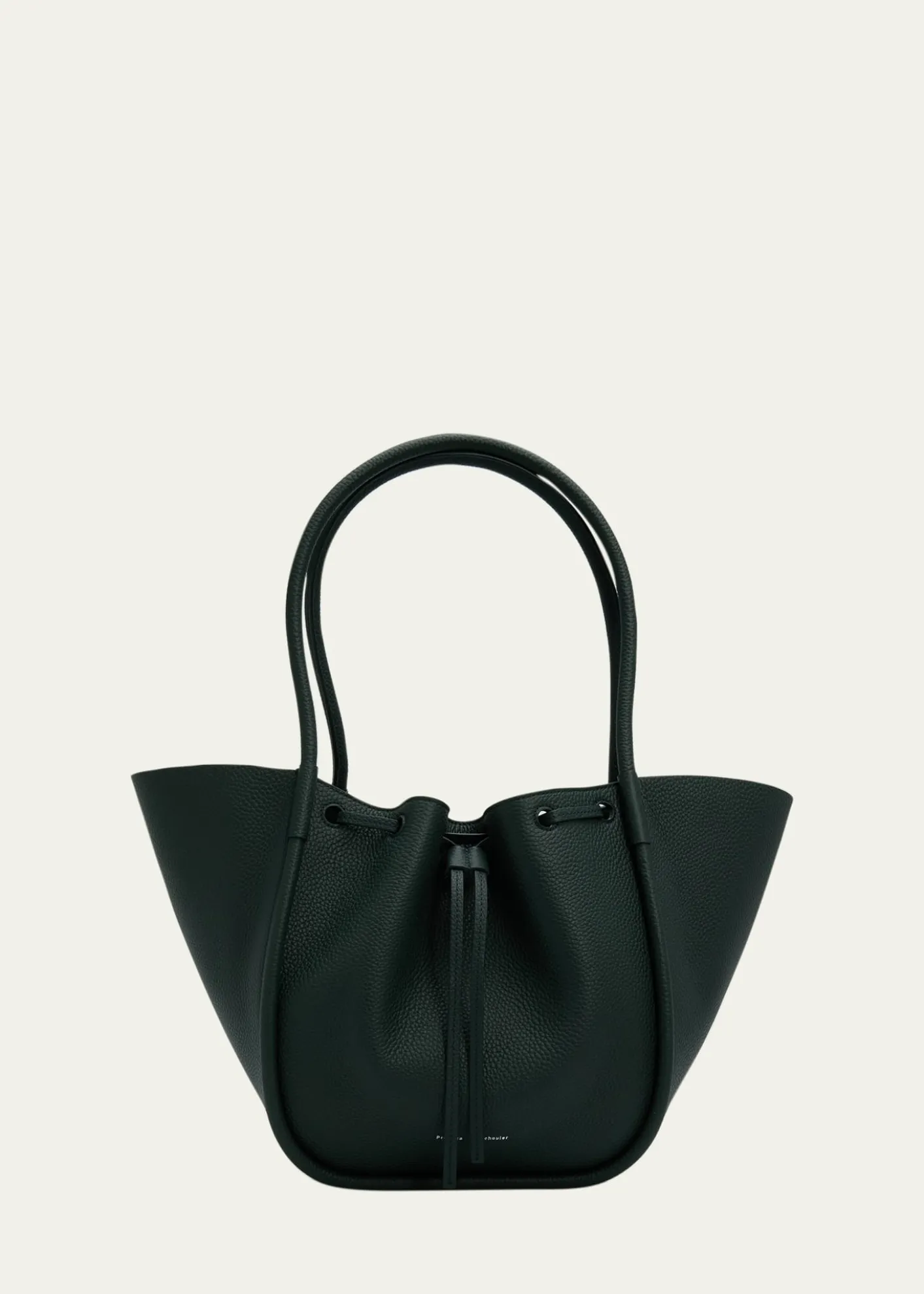 Proenza SchoulerLarge Ruched Pebbled Leather Tote Bag