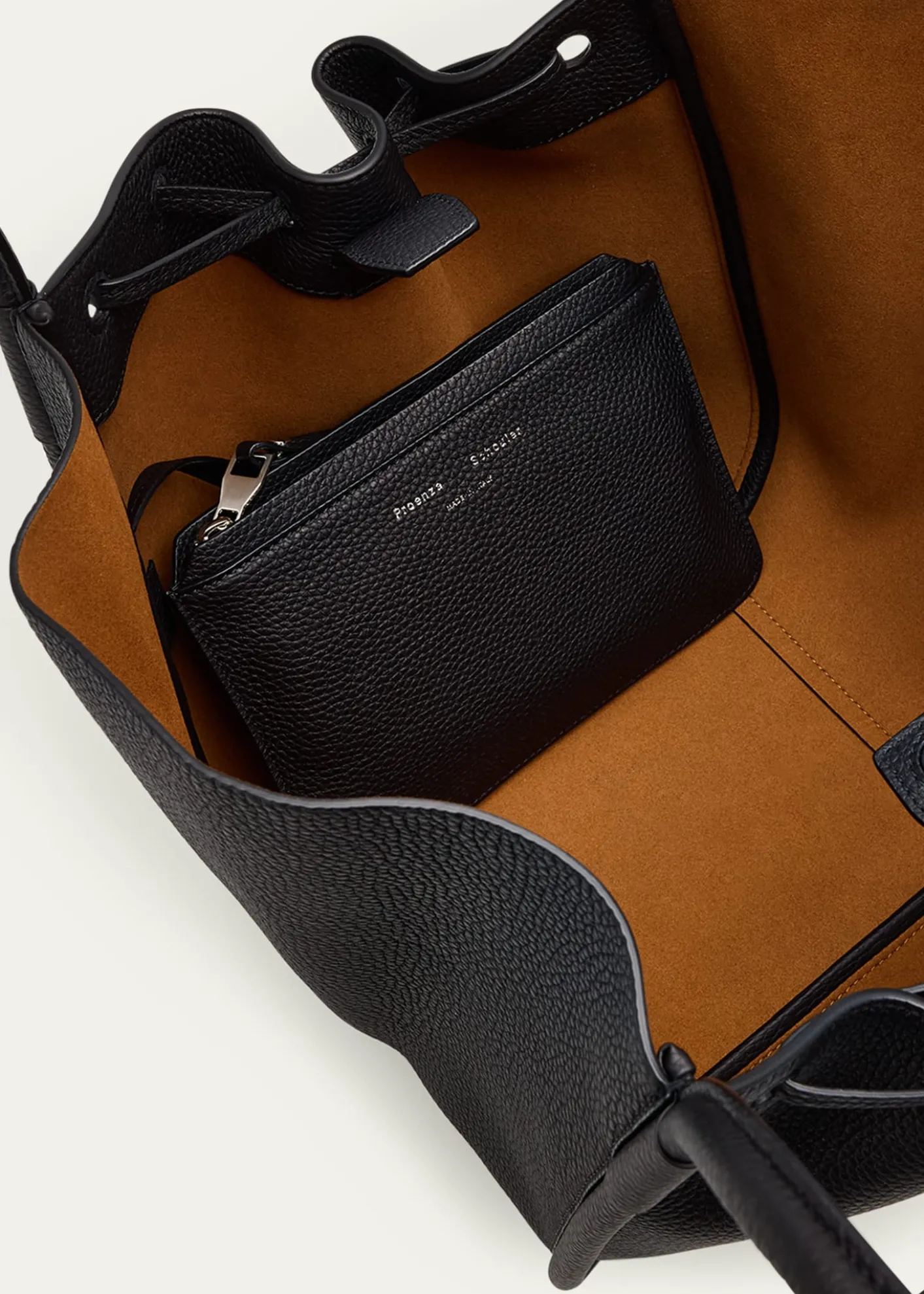 Proenza SchoulerLarge Ruched Pebbled Calfskin Tote Bag