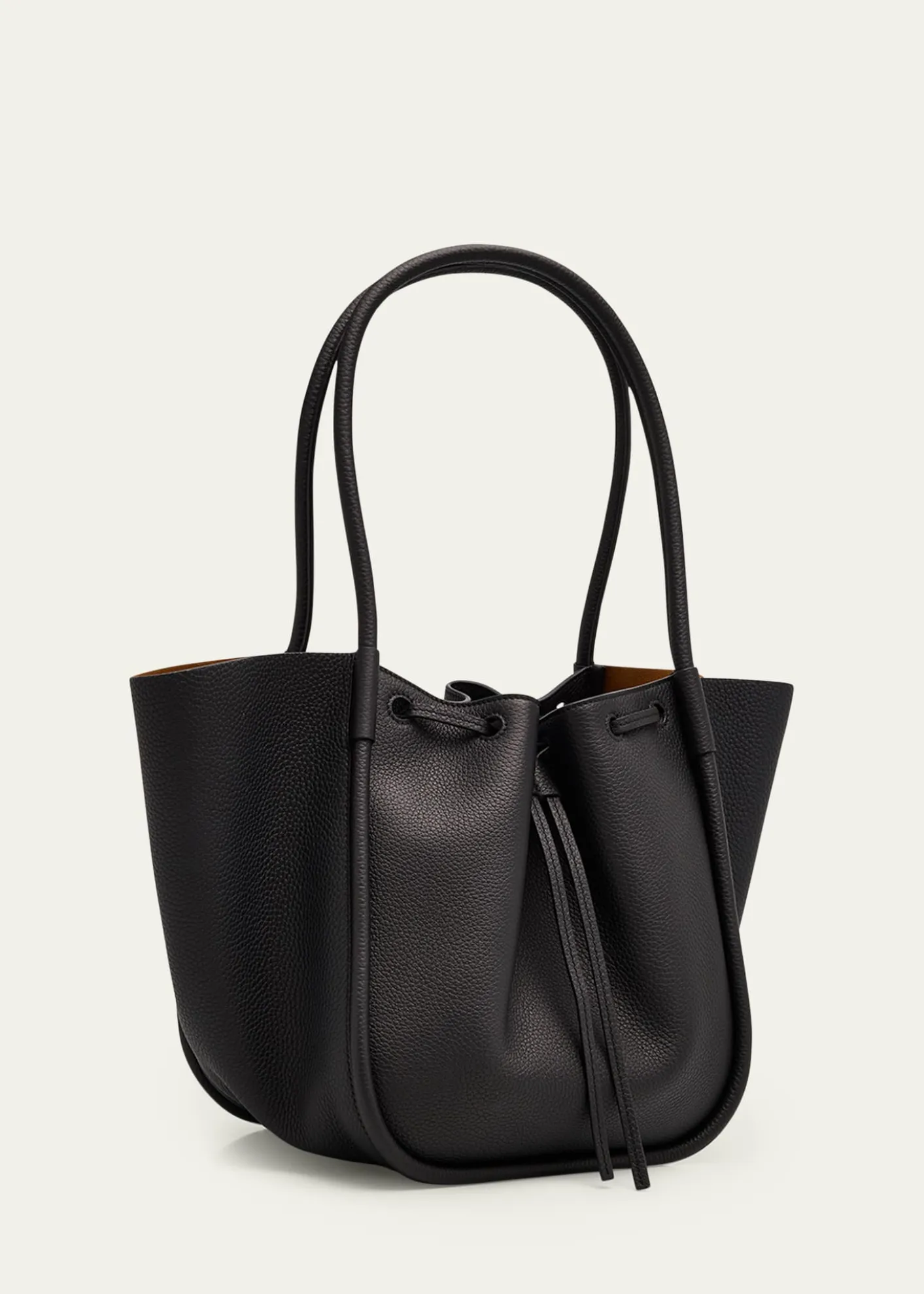Proenza SchoulerLarge Ruched Pebbled Calfskin Tote Bag