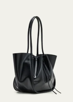 Proenza SchoulerLarge Ruched Calf Leather Tote Bag