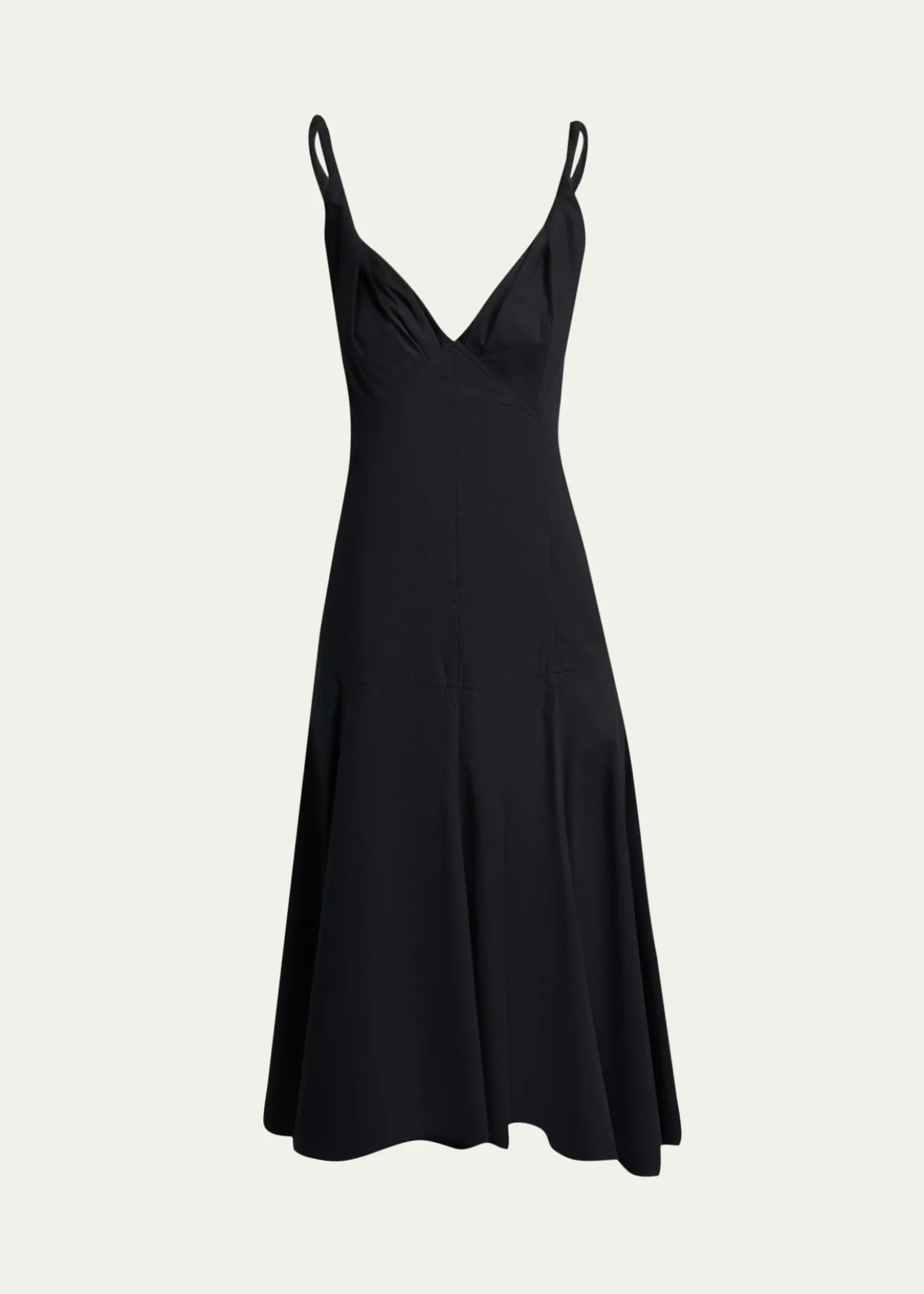 Proenza SchoulerLeo Sleeveless Flared Cotton Midi Dress