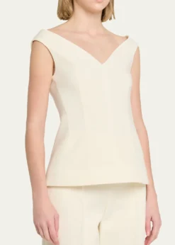 Proenza SchoulerMariam Wool Scuba V-Neck Top