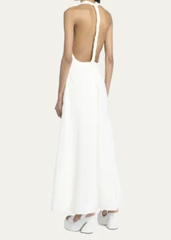 Proenza SchoulerMatte Viscose Crepe Twist Back Dress