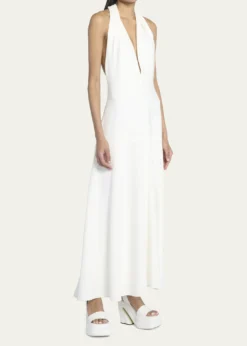 Proenza SchoulerMatte Viscose Crepe Twist Back Dress