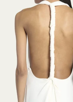 Proenza SchoulerMatte Viscose Crepe Twist Back Dress