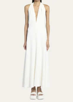 Proenza SchoulerMatte Viscose Crepe Twist Back Dress