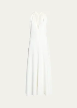 Proenza SchoulerMatte Viscose Crepe Twist Back Dress