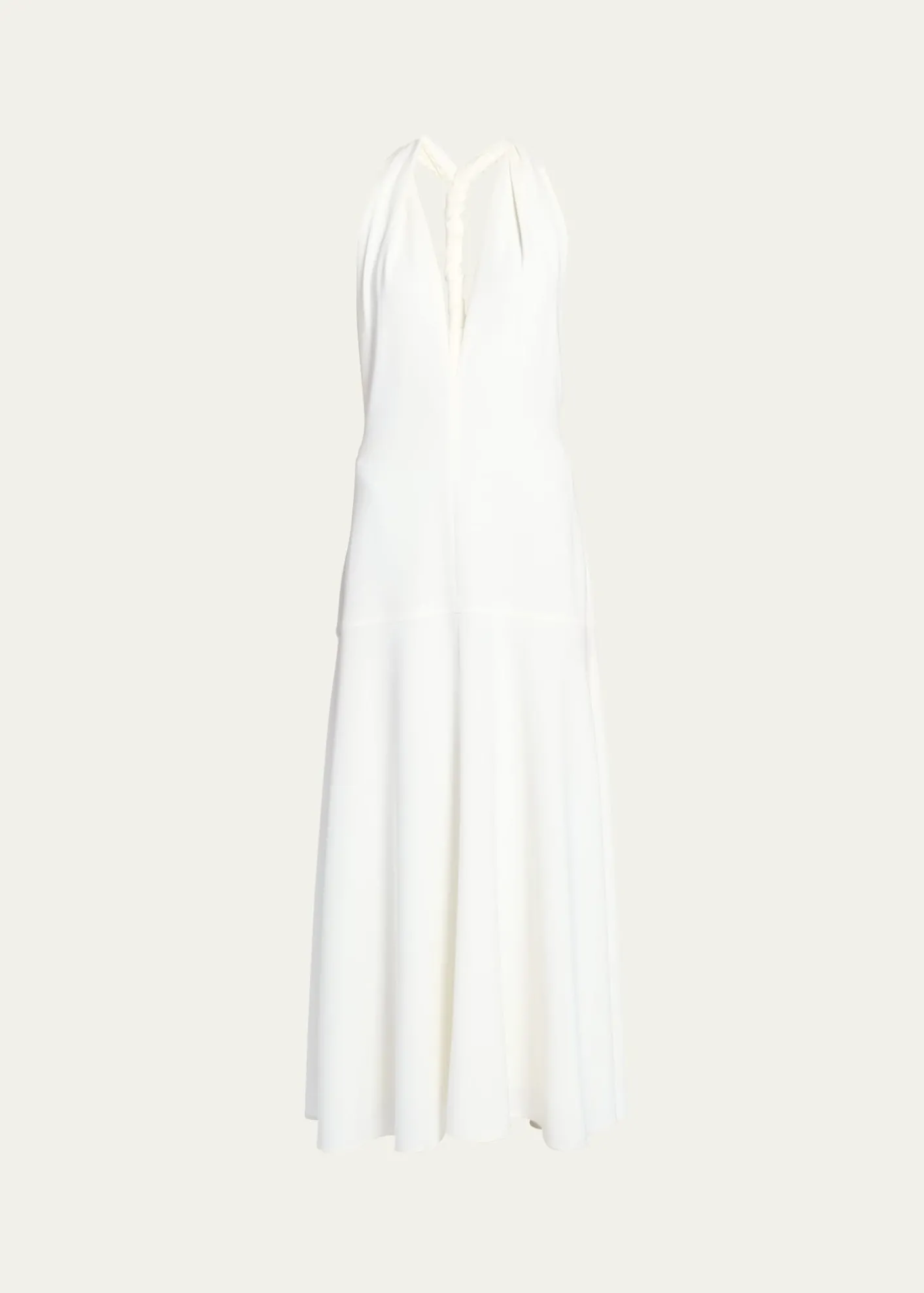 Proenza SchoulerMatte Viscose Crepe Twist Back Dress