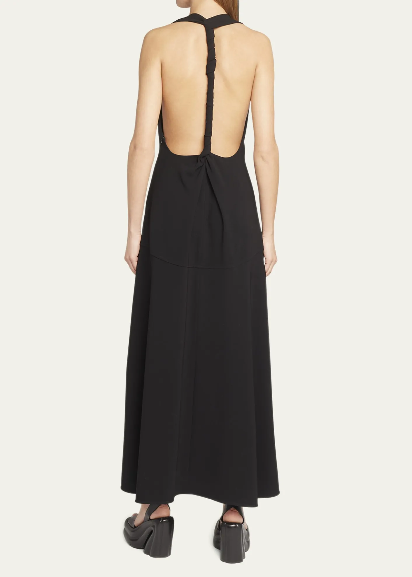 Proenza SchoulerMatte Viscose Crepe Twist-Back Maxi Dress