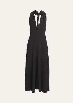 Proenza SchoulerMatte Viscose Crepe Twist-Back Maxi Dress