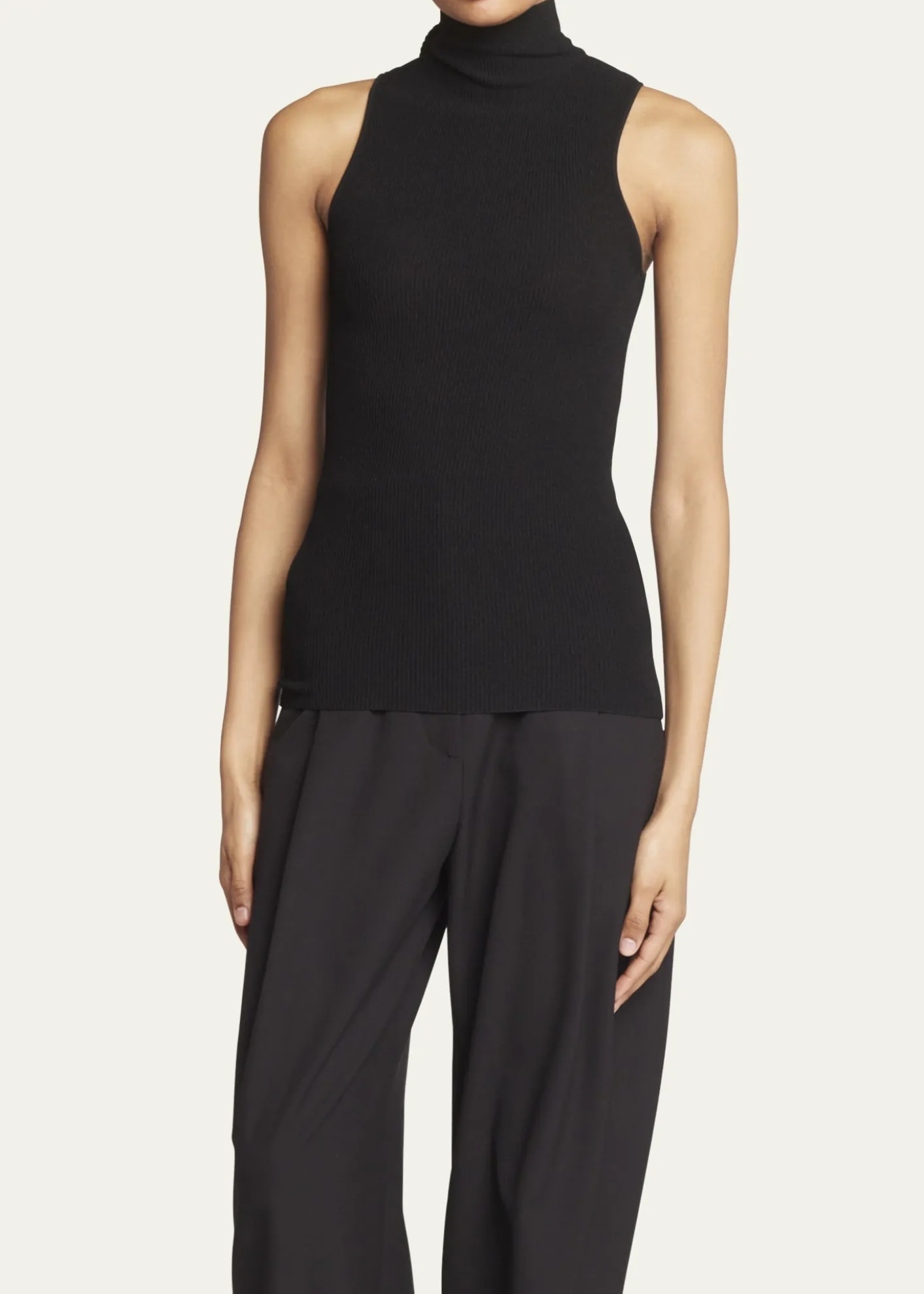 Proenza SchoulerMatte Viscose Knit Ribbed Top
