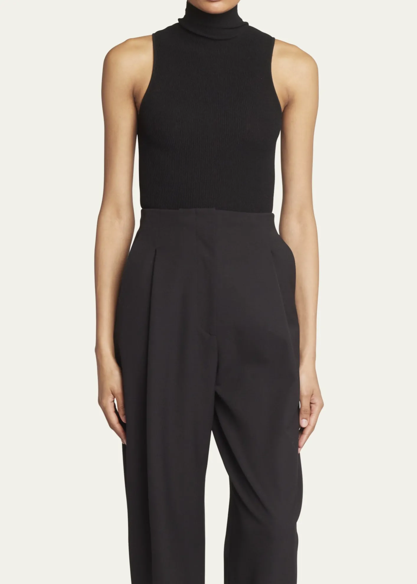 Proenza SchoulerMatte Viscose Knit Ribbed Top