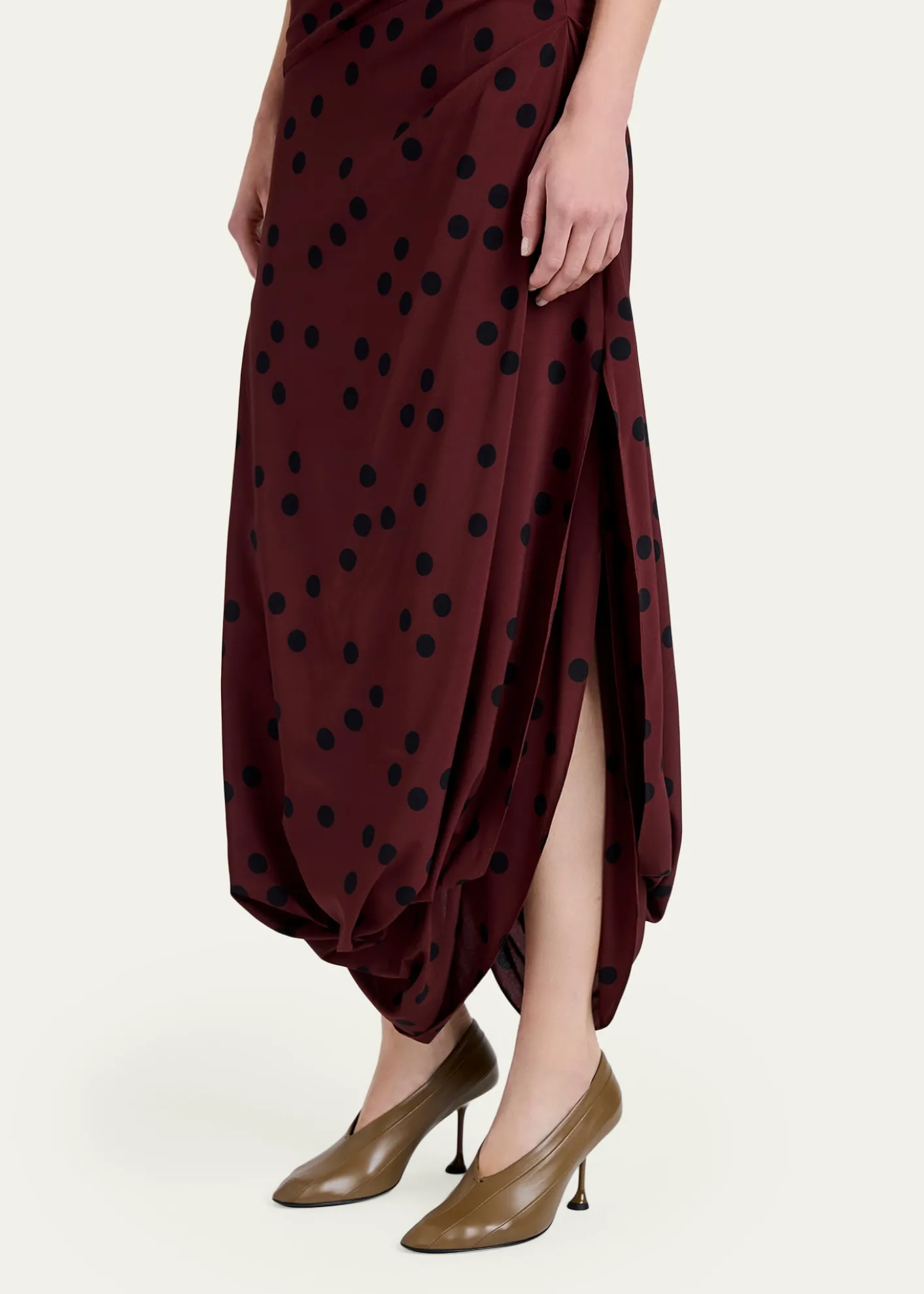 Proenza SchoulerNayara Printed Dot Stetch Viscose Dress