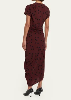 Proenza SchoulerRen Polka Dot Ruched Dress