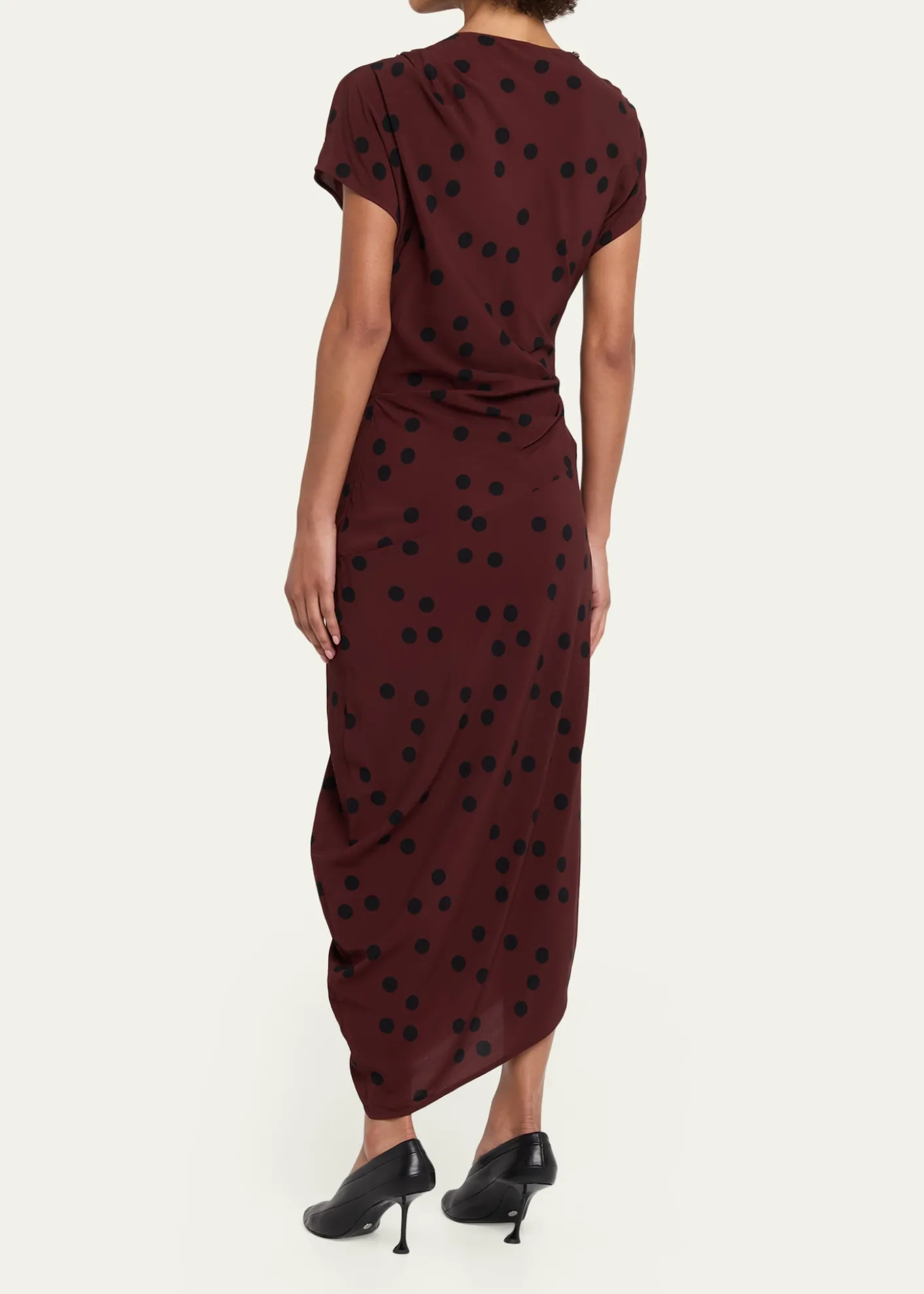 Proenza SchoulerRen Polka Dot Ruched Dress