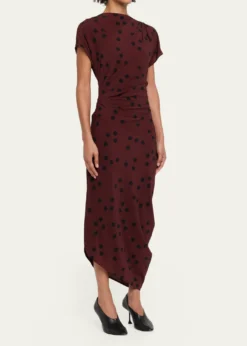 Proenza SchoulerRen Polka Dot Ruched Dress
