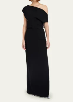 Proenza SchoulerRosina Draped Double-Crepe Dress