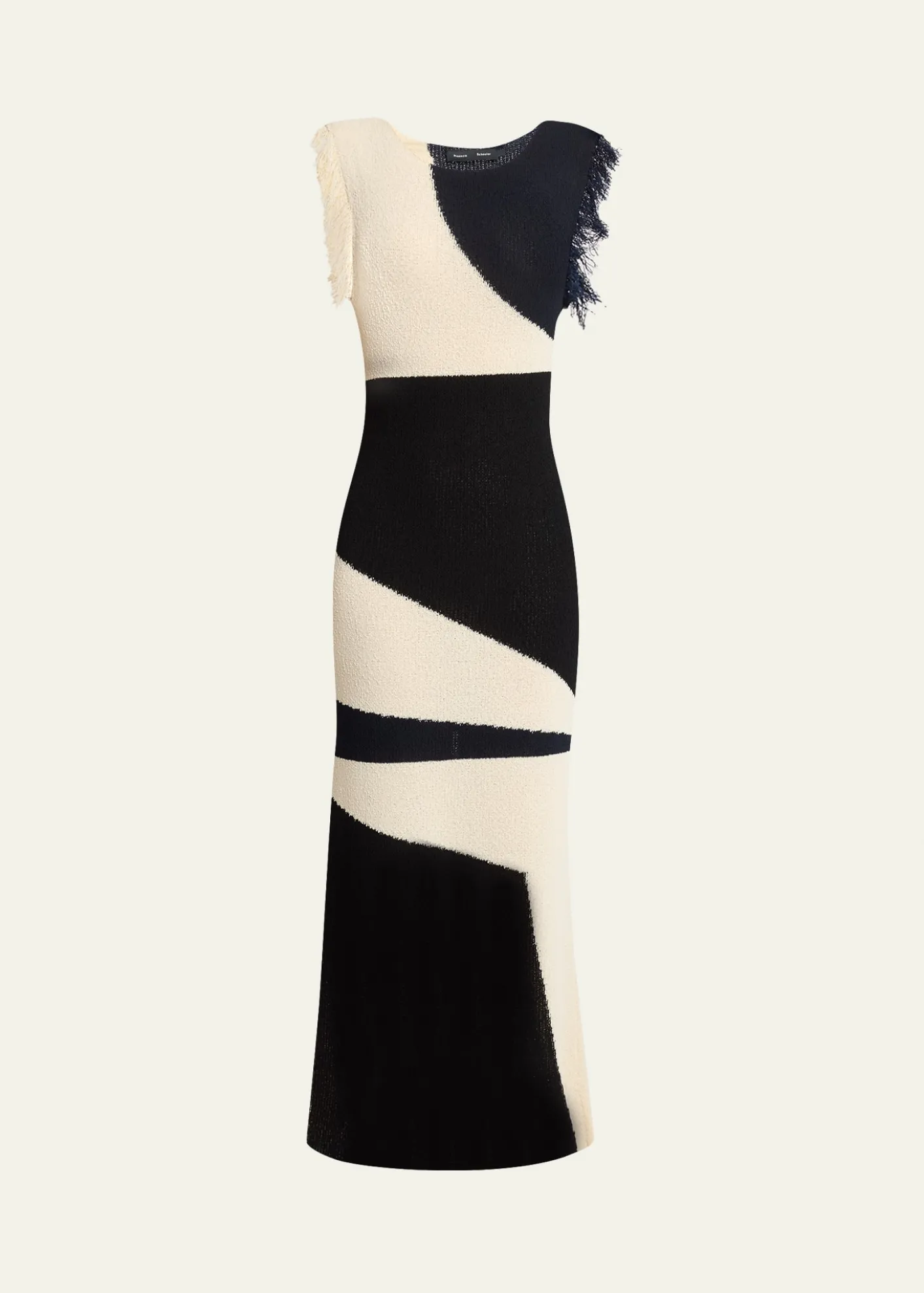 Proenza SchoulerSaskia Intarsia Knit Fringe Trim Dress