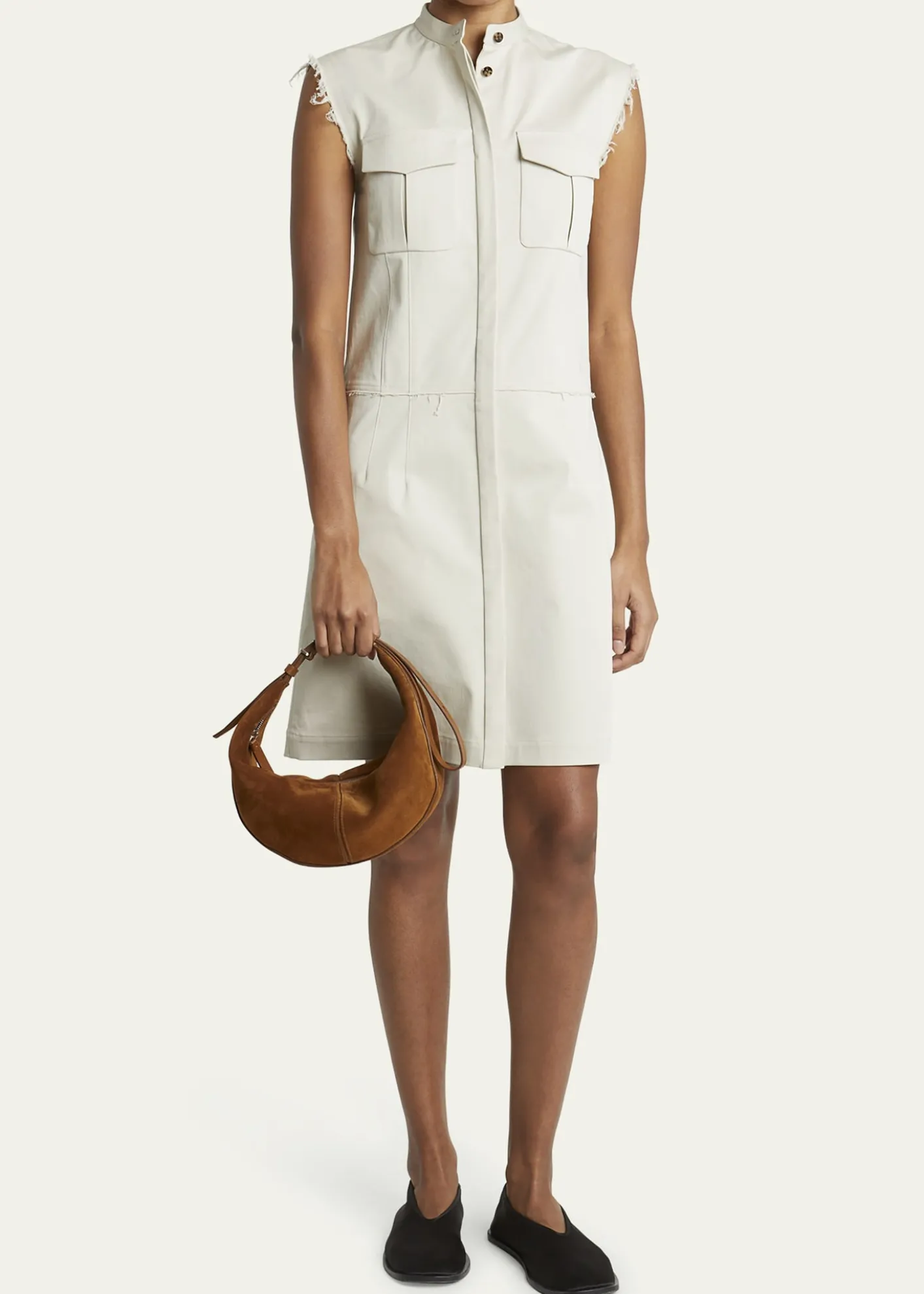Proenza SchoulerSlide Zip Suede Shoulder Bag