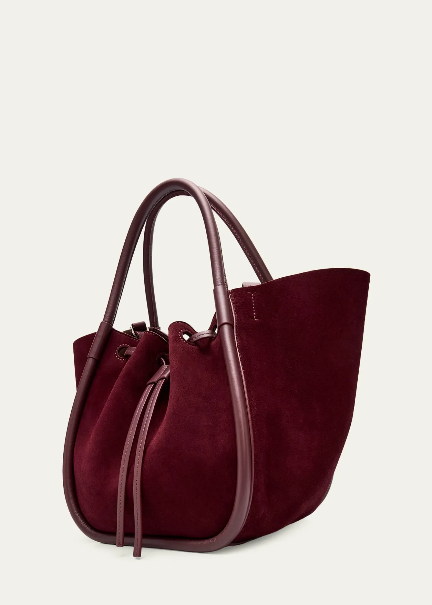 Proenza SchoulerSmall Ruched Suede and Leather Tote Bag