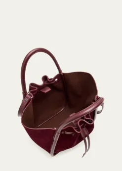 Proenza SchoulerSmall Ruched Suede and Leather Tote Bag