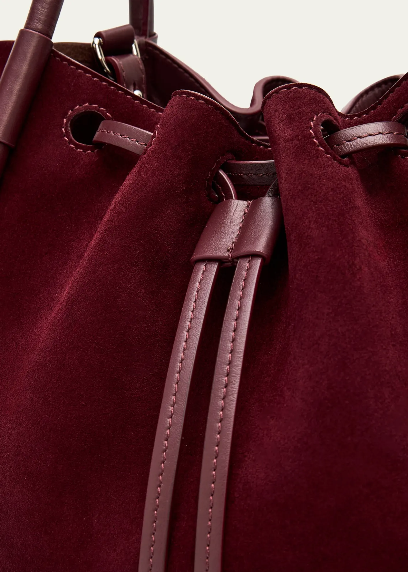 Proenza SchoulerSmall Ruched Suede and Leather Tote Bag