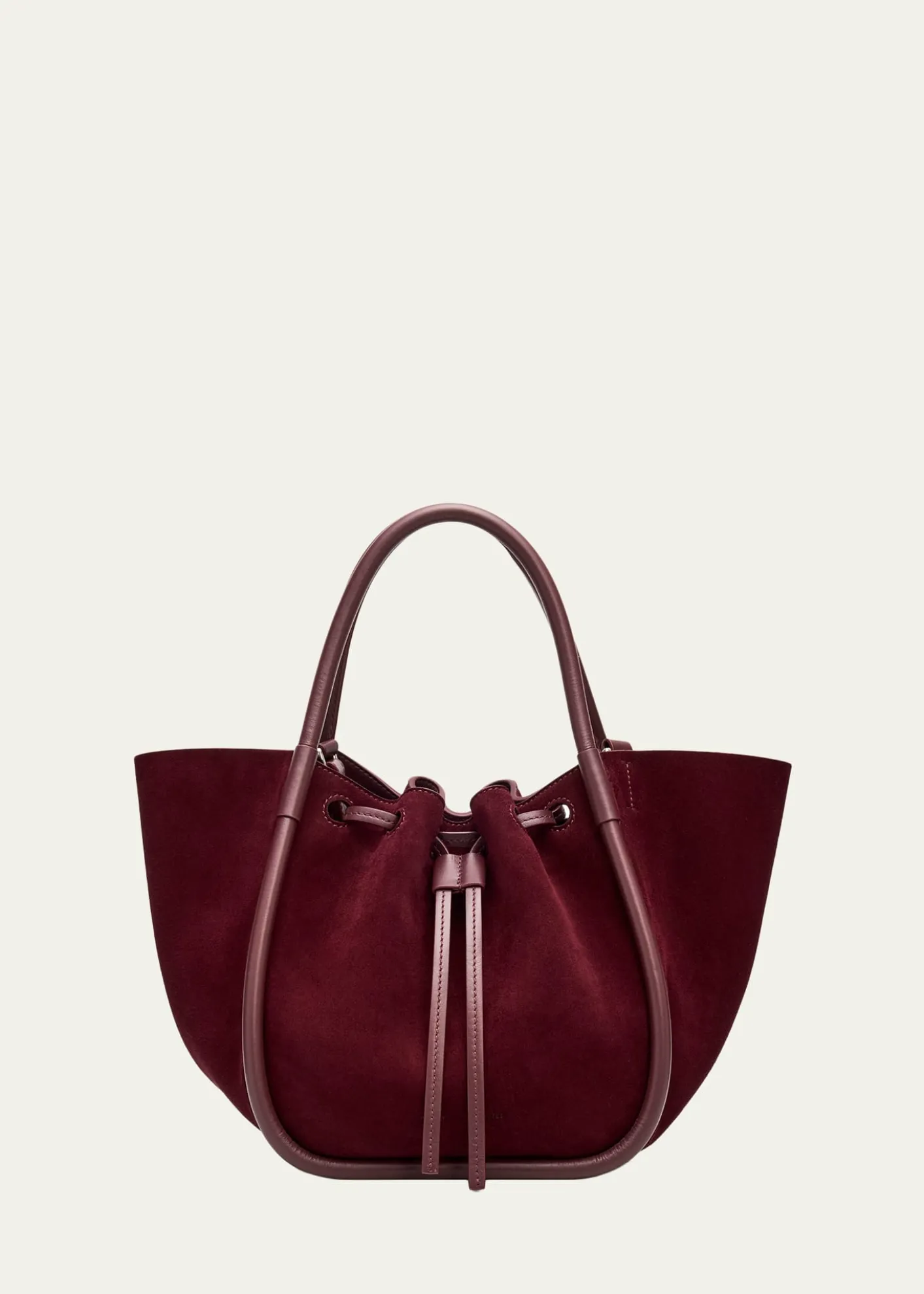 Proenza SchoulerSmall Ruched Suede and Leather Tote Bag