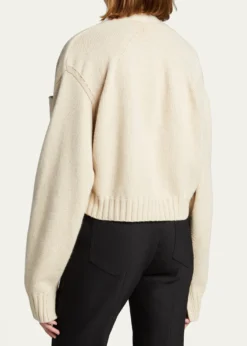 Proenza SchoulerSolid Cropped Cashmere Cardigan