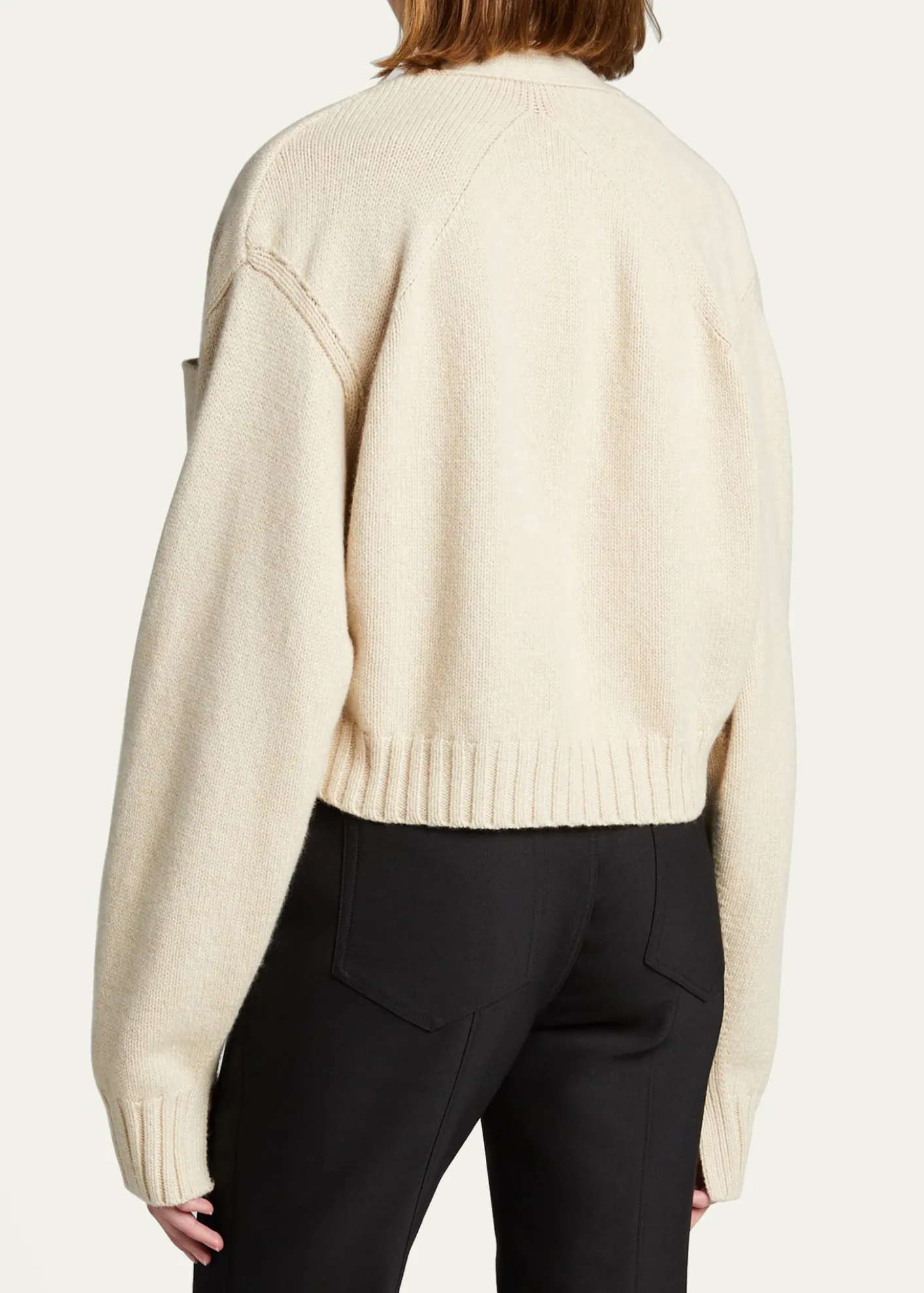 Proenza SchoulerSolid Cropped Cashmere Cardigan