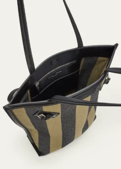 Proenza SchoulerStriped Canvas North-South Tote Bag