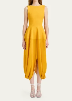 Proenza SchoulerSukki Sleeveless Draped Cocoon Midi Dress