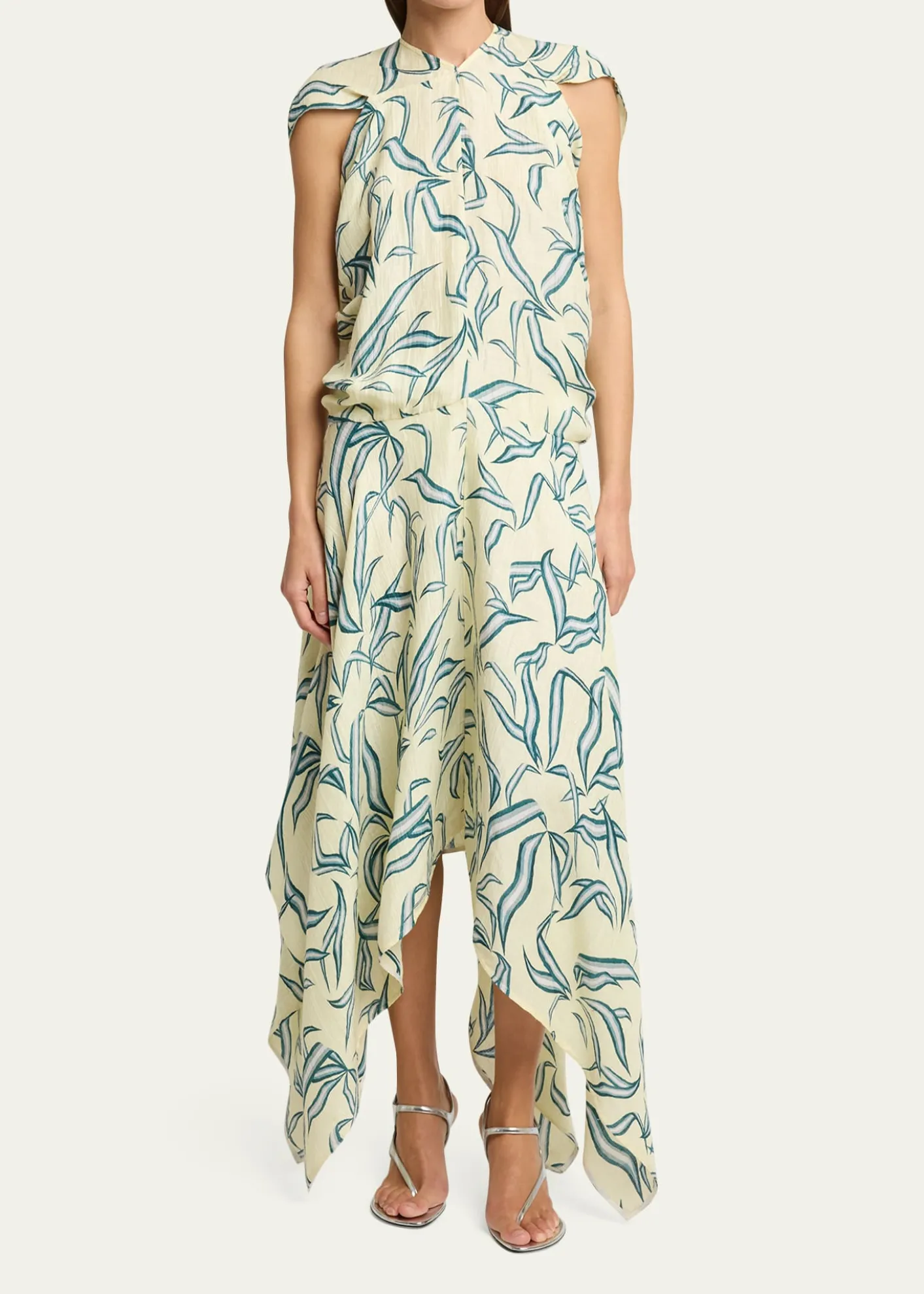 Proenza SchoulerSybella Printed Draped Maxi Dress