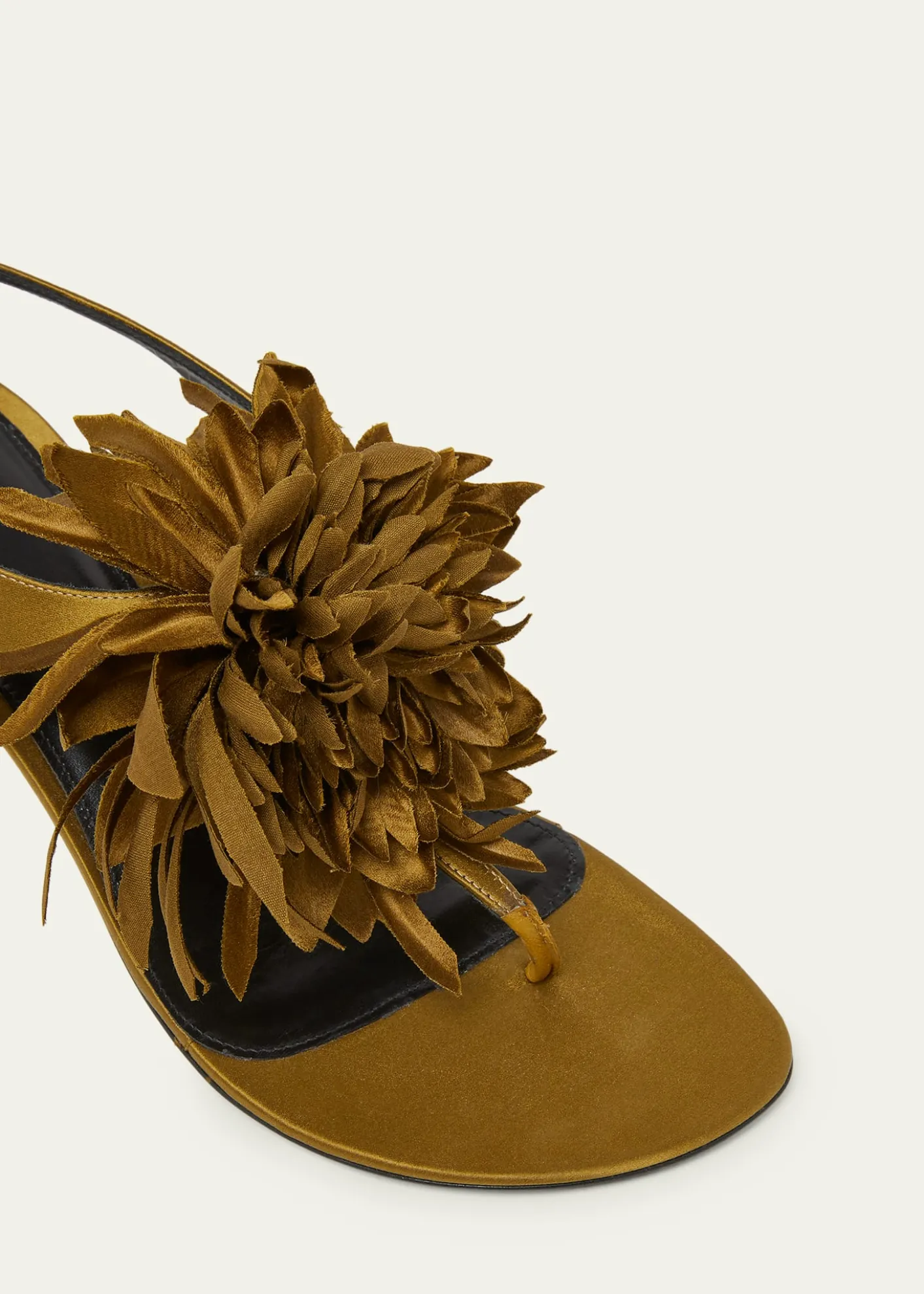 Proenza SchoulerTee Satin Flower Thong Sandals