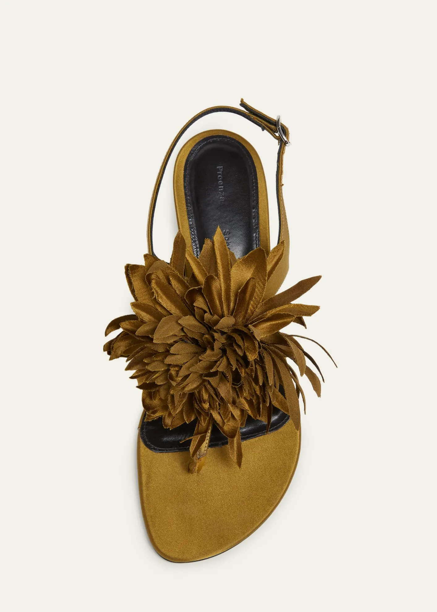 Proenza SchoulerTee Satin Flower Thong Sandals