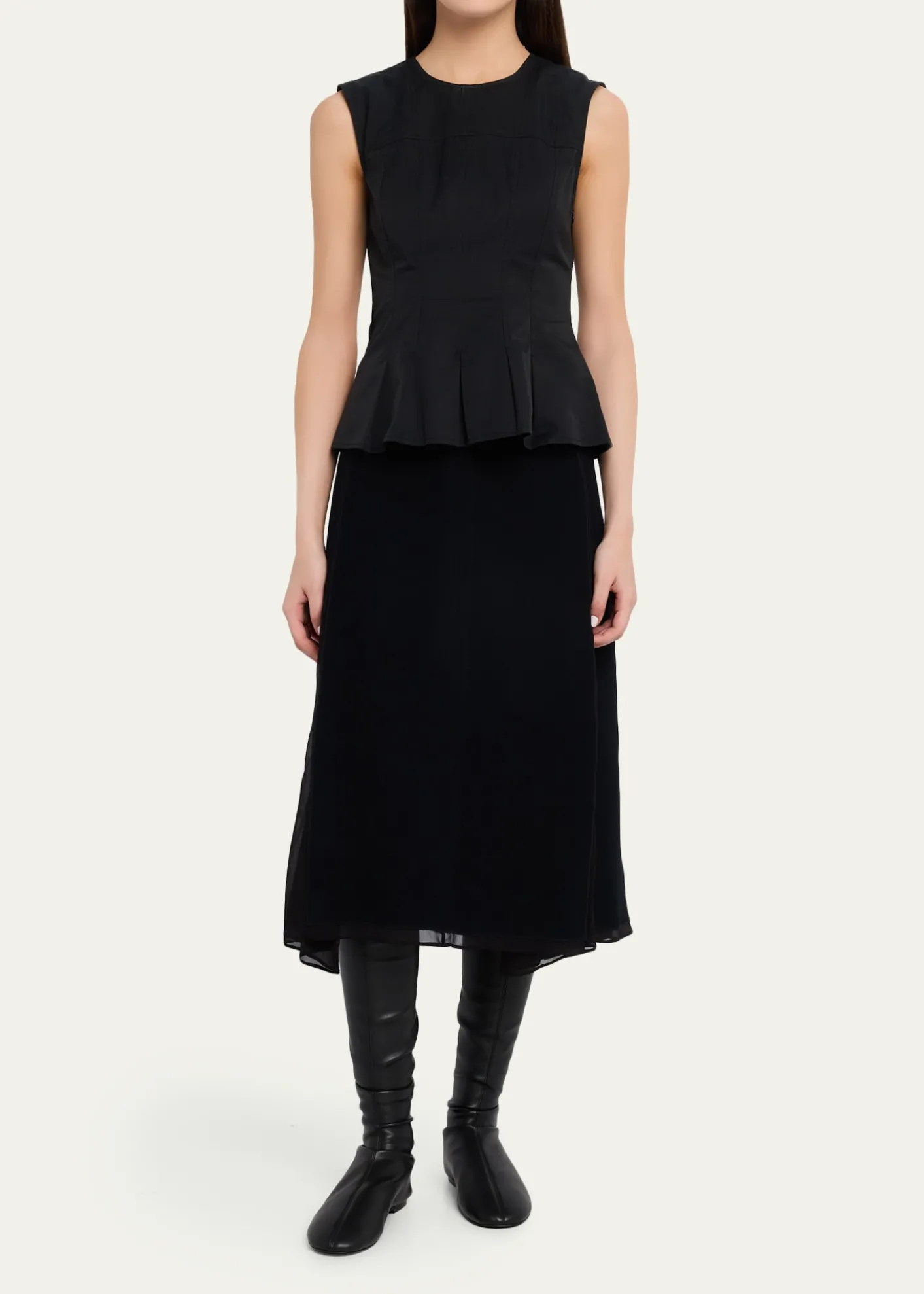 Proenza SchoulerTee Stretch Faux Leather Over-The-Knee Boots