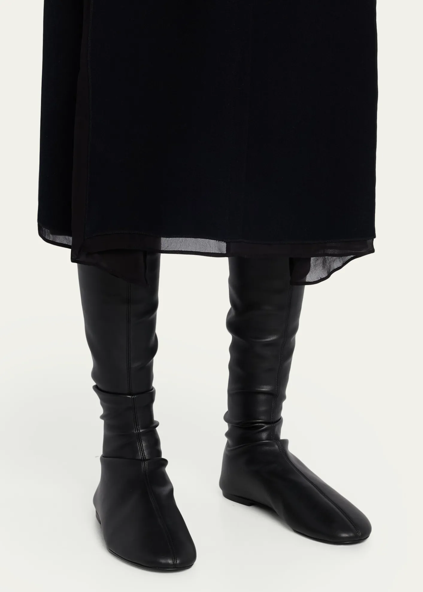 Proenza SchoulerTee Stretch Faux Leather Over-The-Knee Boots