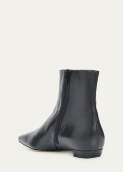 Proenza SchoulerTrap Flat Leather Ankle Boots