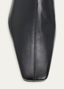 Proenza SchoulerTrap Flat Leather Ankle Boots