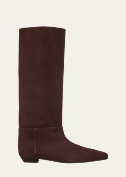 Proenza SchoulerTrap Flat Leather Knee-High Boots
