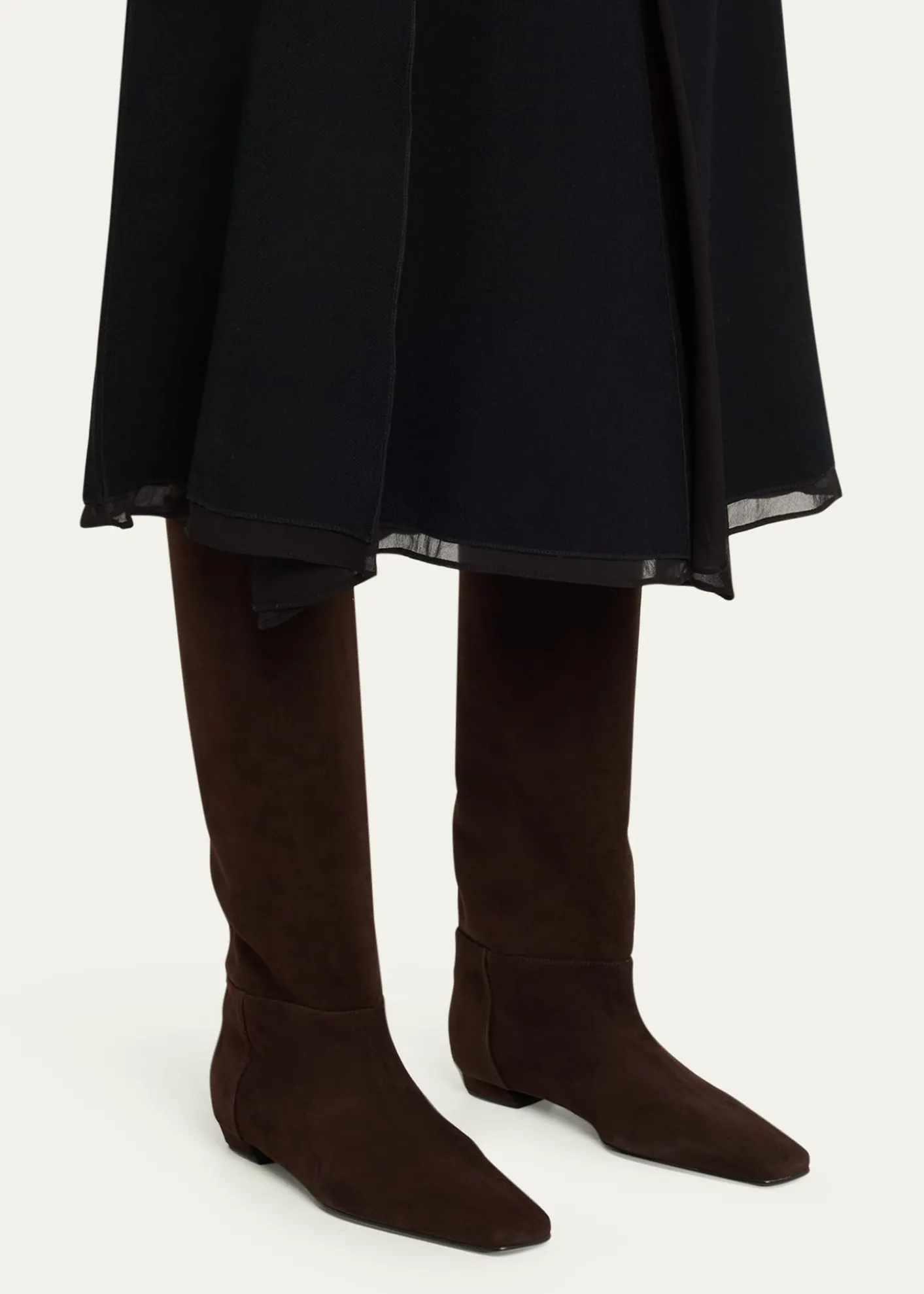Proenza SchoulerTrap Flat Leather Knee-High Boots