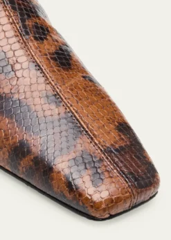Proenza SchoulerTrap Snake-Embossed Leather Ankle Boots